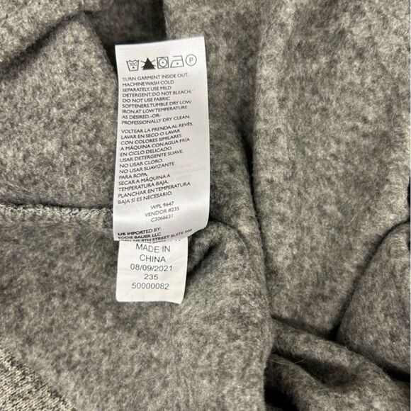 Eddie Bauer Men's Radiator Fleece Snap Mock Pullover Heather Gray Sweater Size L - Picture 7 of 8